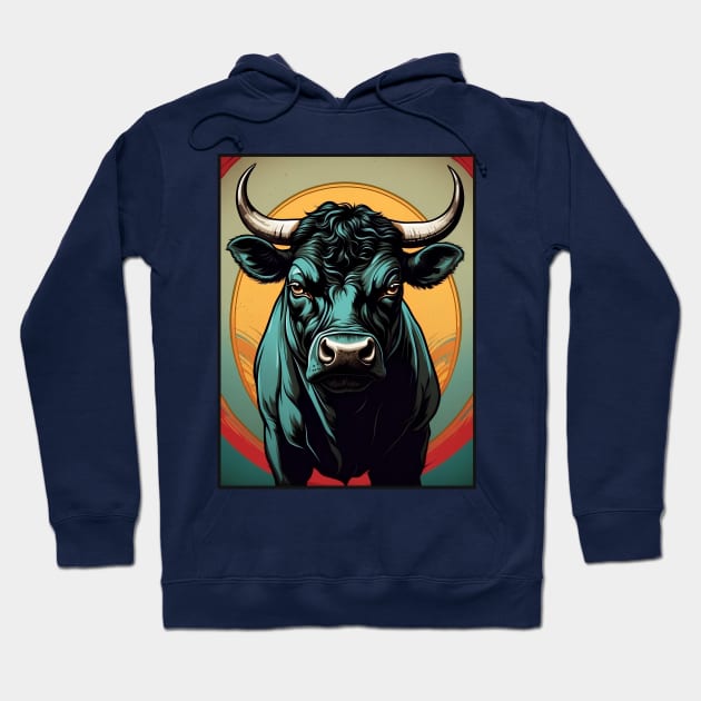 Black Bull Hoodie by VivaLaRetro